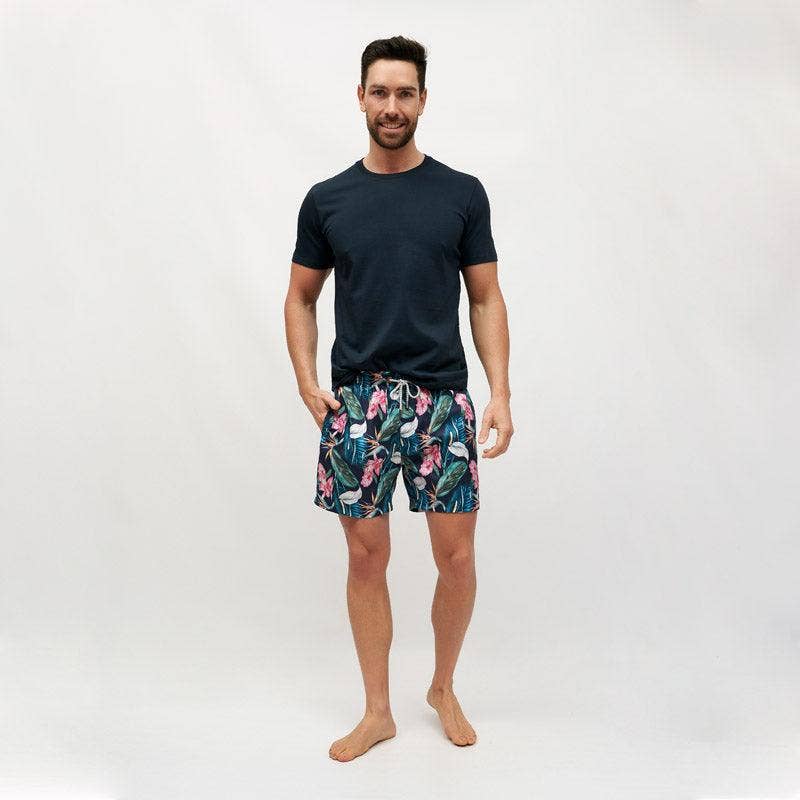 Bondi Joe Swimwear - Roscoe Green Mens Swim Trunks