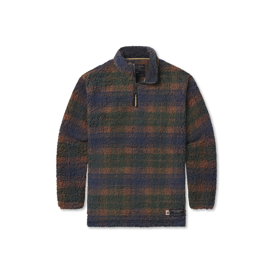 Southern Marsh Youth Andover Plaid Sherpa Pullover